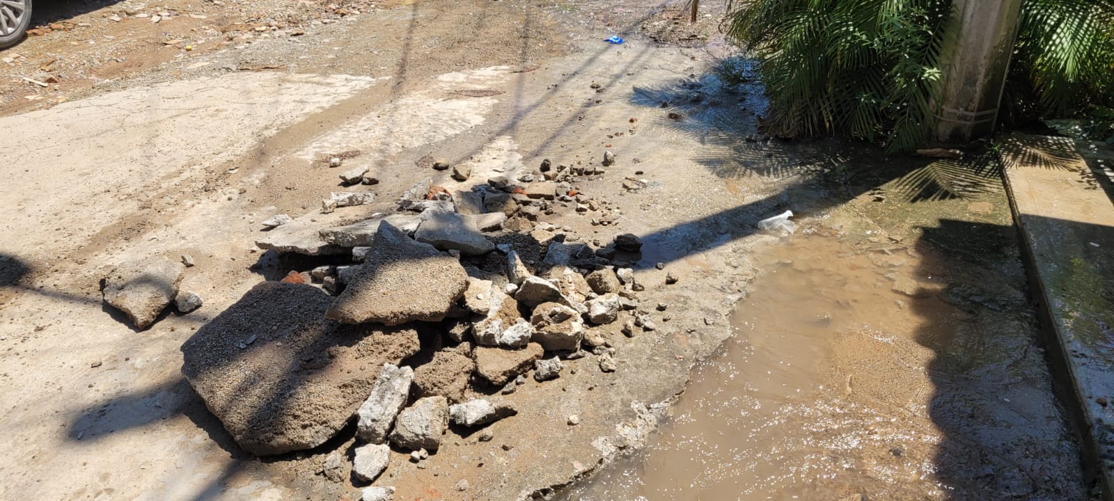 (FOTOS Y VIDEO) ¿Y SEAPAL? Habitantes de Bosques del progreso se quejan de enorme fuga de agua en la calle Mimosa