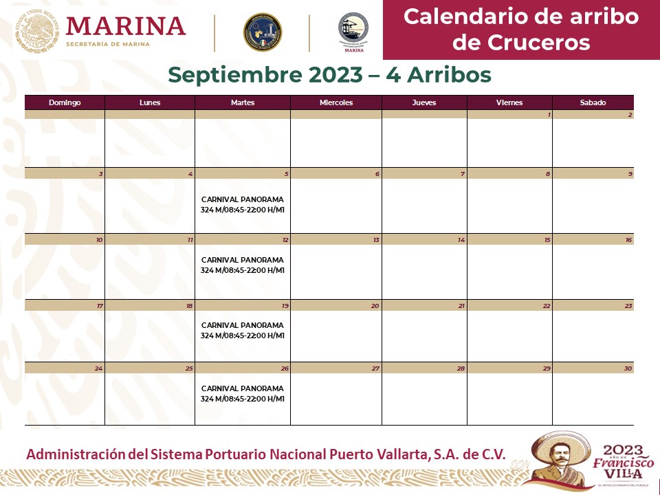 arribo de cruceros a puerto vallarta