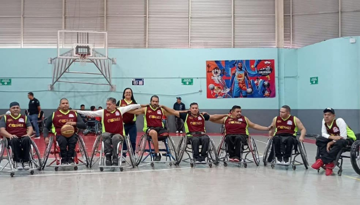 equipo nayarita de básquetbol sobre silla de ruedas
