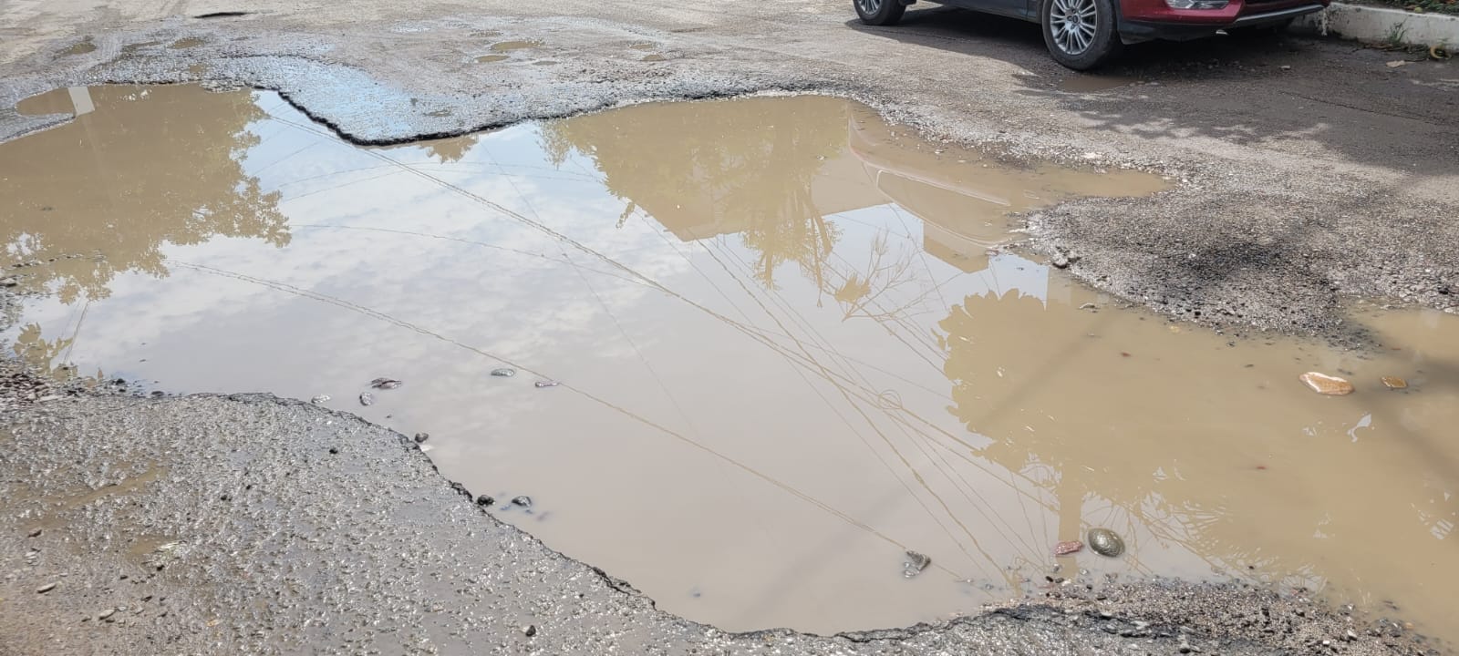 Puerto Bachearta: autoridades descuidan a los vallartenses y los baches ya son lagunas (VIDEO)