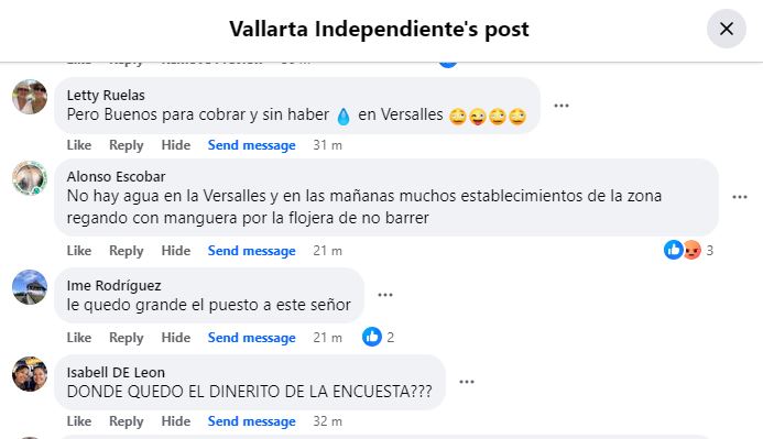 Reprueba SEAPAL Vallarta encuesta ciudadana... y no tuvieron que gastar nada 2 comentarios encuesta de seapal vallarta