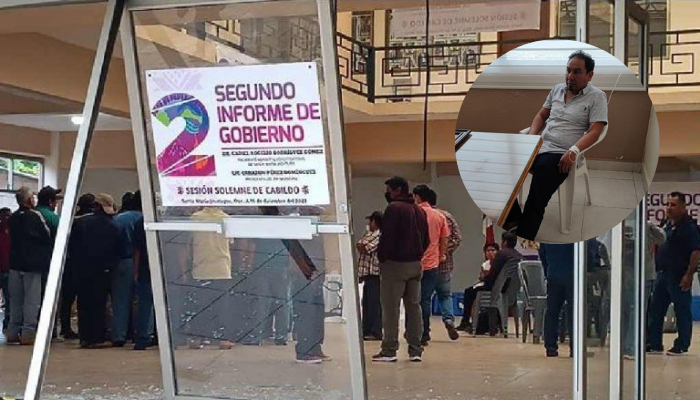 Acusado de corrupto, alcalde oaxaqueño es golpeado previo a informe de Gobierno
