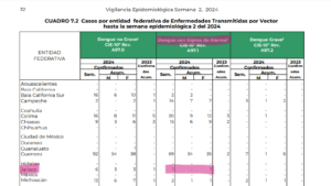 Puerto Vallarta registra un caso de dengue con signos de alarma