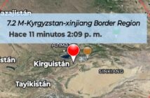 Fuerte sismo magnitud 7 sacude la frontera entre China y Kirguistán