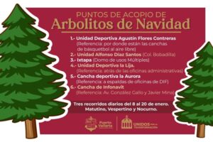 Campaña de recolección de Arbolitos de Navidad en Puerto Vallarta