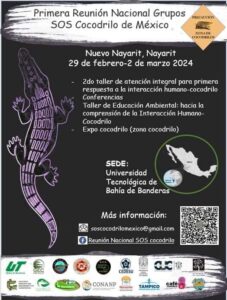 Inicia la Primera Reunión Nacional SOS cocodrilo en Bahía de Banderas