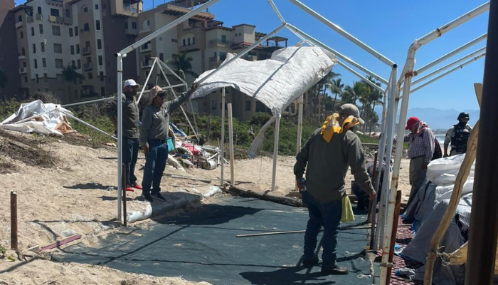 Retiran a masajistas en playa Flamingos