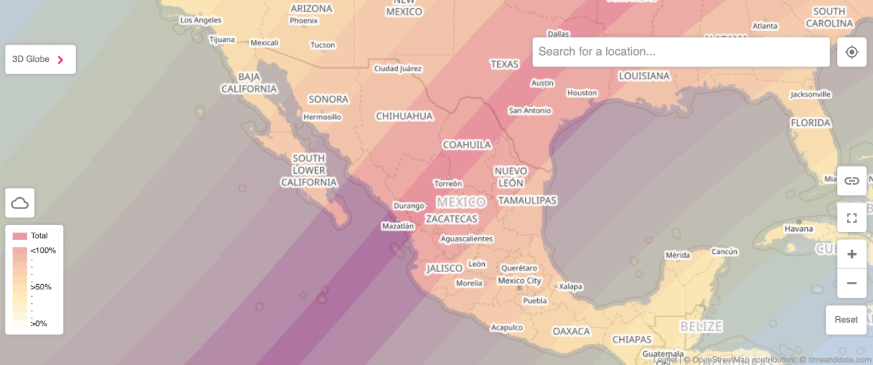 Filtros y proyecciones para observar un eclipse solar de manera segura 1 mapa eclipse solar