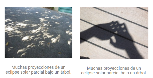 Filtros y proyecciones para observar un eclipse solar de manera segura 4 Filtros y proyecciones para observar un eclipse solar de manera segura