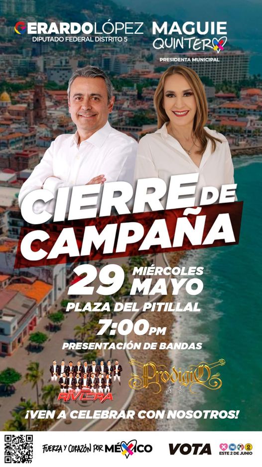 Maguí Quintero y Gerardo López cierran campaña juntos en el Pitillal 1 Maguí Quintero y Gerardo López cierran campaña juntos en el Pitillal