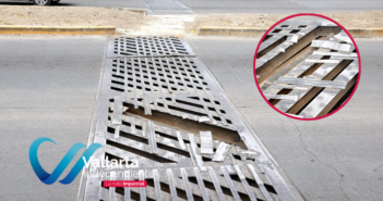 Peligrosa alcantarilla dañada pone en riesgo a conductores en avenida México