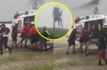 Rescatan a tres personas atrapadas por desbordamiento de río en Nuevo León