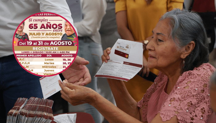 Calendario para el nuevo registro de adultos mayores a la Pensión del Bienestar