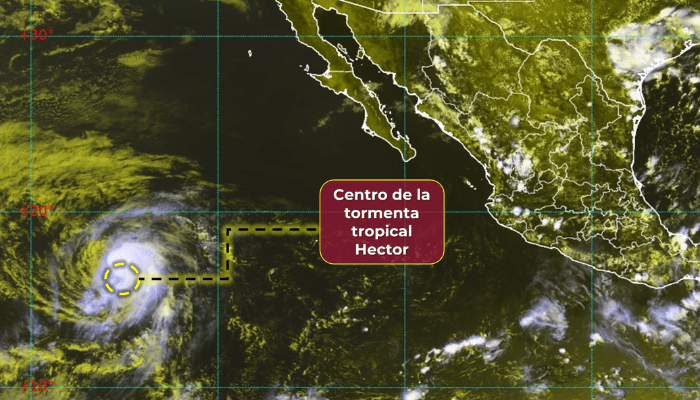Tormenta tropical Héctor se forma en costas mexicanas sin representar peligro