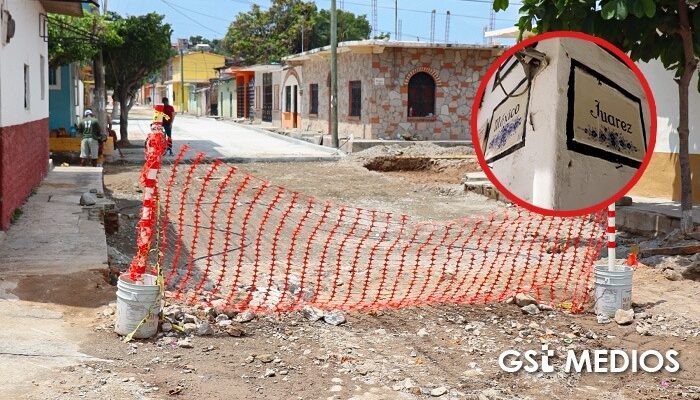 Denuncian incumplimiento en pavimentación de la calle México en Ixtapa