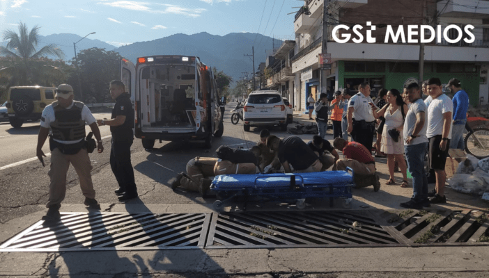 Accidente vial sobre Libramiento Las Juntas