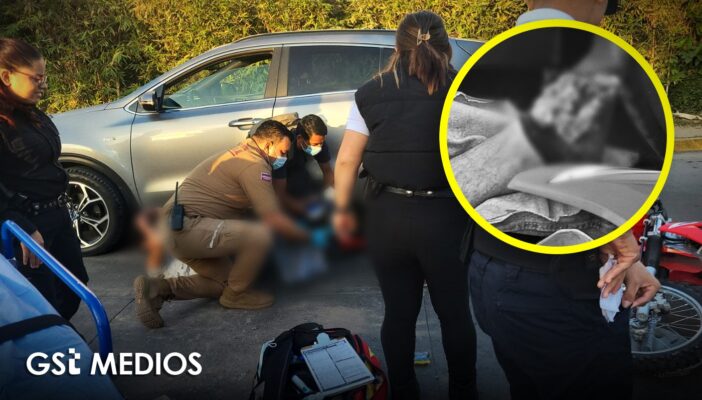 Motociclista gravemente lesionado tras accidente en Av. México