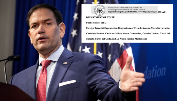 EEUU designa como terroristas a seis cárteles mexicanos.