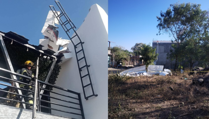 Accidente de avioneta en Valle de Banderas deja dos fallecidos.