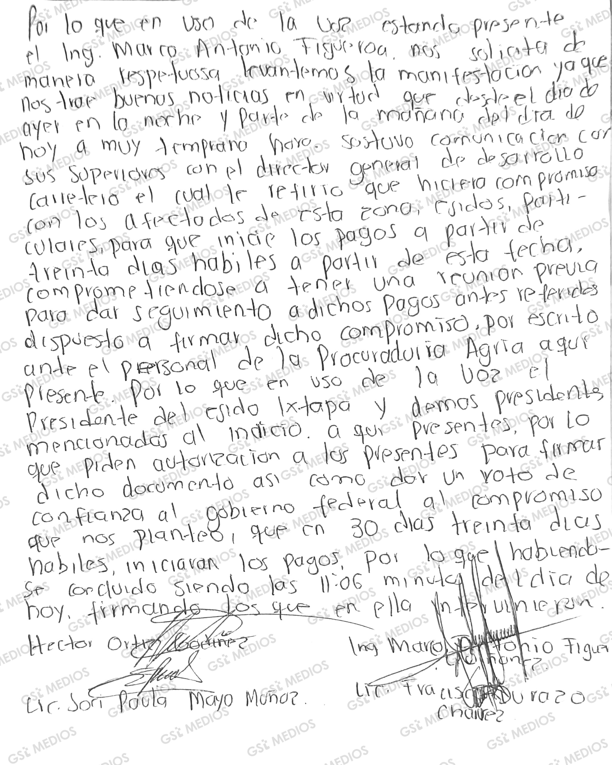 Compromiso entre autoridades y ciudadanos. Página 2.