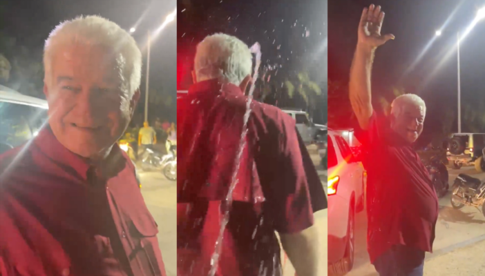 Agreden verbal y fisicamente a hermano de AMLO en Tabasco.