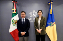 Lemus recibe a la titular del Sistema Nacional de Seguridad Pública.