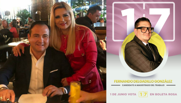 Morena impulsa a hermano de Claudia Delgadillo en elección judicial.
