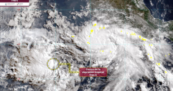 Depresión Tropical Tres-E se Forma al Suroeste de Jalisco | Foto: Conagua