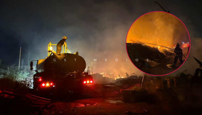 Incendio en lote baldío de la colonia Getzemaní puso en alerta a vecinos