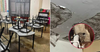 Padres de familia de la escuela Teresa Barba Palomera exigen atención por daños estructurales