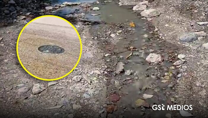 Derrame de aguas negras en las colonias Palmar del Progreso y Joyas del Pedregal