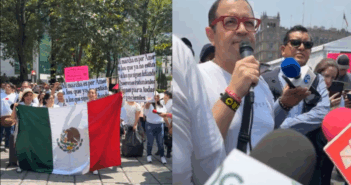 Marchan al Palacio Nacional por desabasto de medicamentos: “Claudia atiende, México se muere”