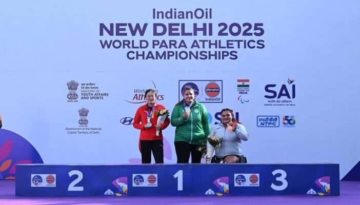 Vallartense Floralia Estrada gana medalla de bronce en el Mundial de Para Atletismo en Nueva Delhi