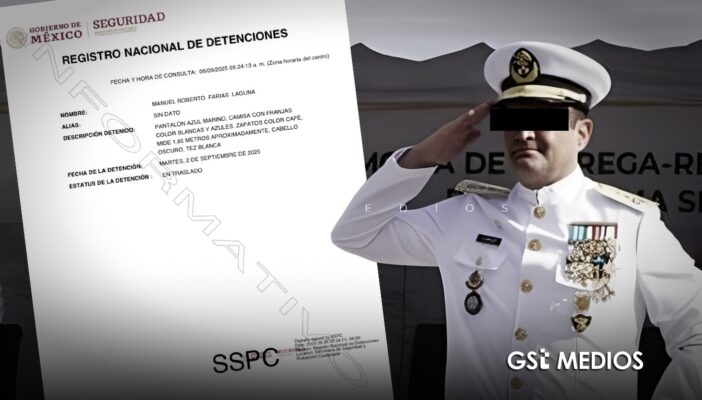 Detienen al vicealmirante Manuel Roberto Farías Laguna por presunta relación con huachicol fiscal