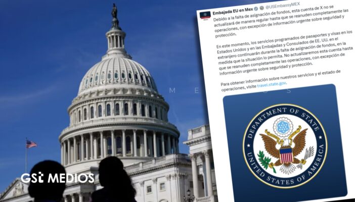 Embajadas de Estados Unidos anuncian suspensión parcial de actualizaciones en redes sociales por "Shutdown"
