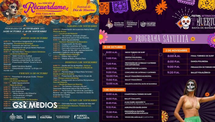 Puerto Vallarta y Bahía de Banderas listos para celebrar el Día de Muertos
