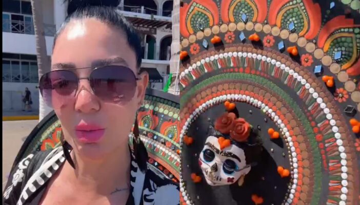 Paola Durante denuncia vandalismo a su obra en exposición de Catrinas