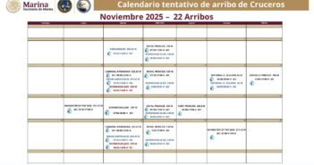 Anuncian 22 arribos de cruceros en Puerto Vallarta en el mes de noviembre