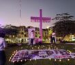 Colectivos realizan concentración en el Parque de las Mujeres por el 25N en Puerto Vallarta