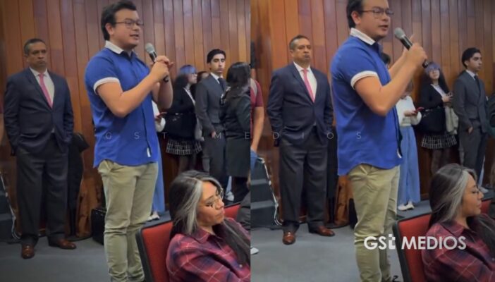 Estudiante de Derecho de la UNAM cuestiona a Hugo Aguilar Ortiz, presidente de la SCJN