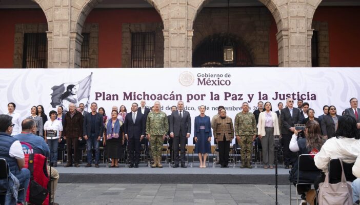 Presentan el Plan Michoacán por la Paz y la Justicia con una inversión de más de 57 mil millones de pesos