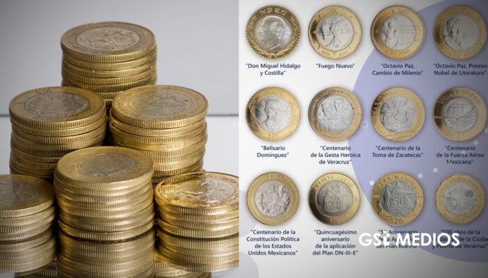 Proponen cambiar las monedas de $10 y $20 pesos para abaratar su producción y mejorar su circulación