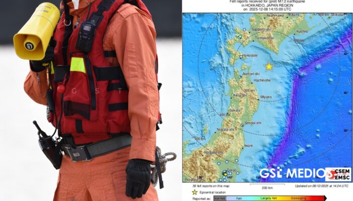 Terremoto de magnitud 7.6 sacude a Japón y activa alerta de tsunami