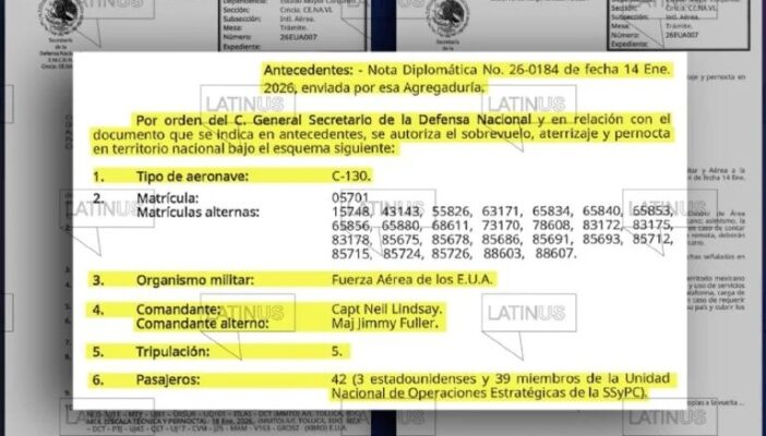 Avión militar de EU aterrizó en Toluca con 43 personas a bordo, pese a versión oficial que afirmaba estar vacío 1 Avión militar de EU aterrizó en Toluca con 43 personas a bordo, pese a versión oficial que afirmaba estar vacío