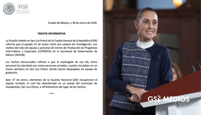 Asaltan a equipo de la Mañanera en carretera de San Luis Potosí; confirmó FGR