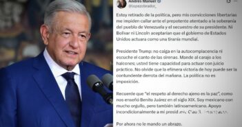 AMLO reaparece para condenar acciones de Estados Unidos en Venezuela