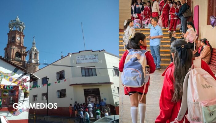 Alumnas de la primaria Teresa Barba Palomera regresan a clases presenciales en Puerto Vallarta