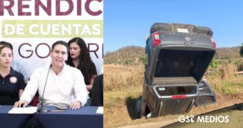Confirman que camioneta volcada en Valle de Banderas pertenece al ayuntamiento de Bahía de Banderas