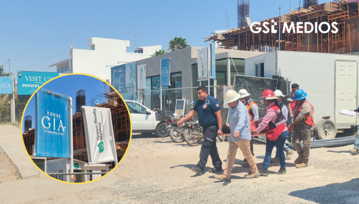 Hombre lesionado tras caerle varillas en una construcción en Aralias II