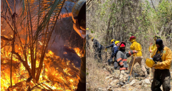 Incendio en La Cruz de Huanacaxtle alcanza 75% de control tras cinco días de combate
